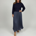 Pleated Sweater Dress Elegance and Comfort