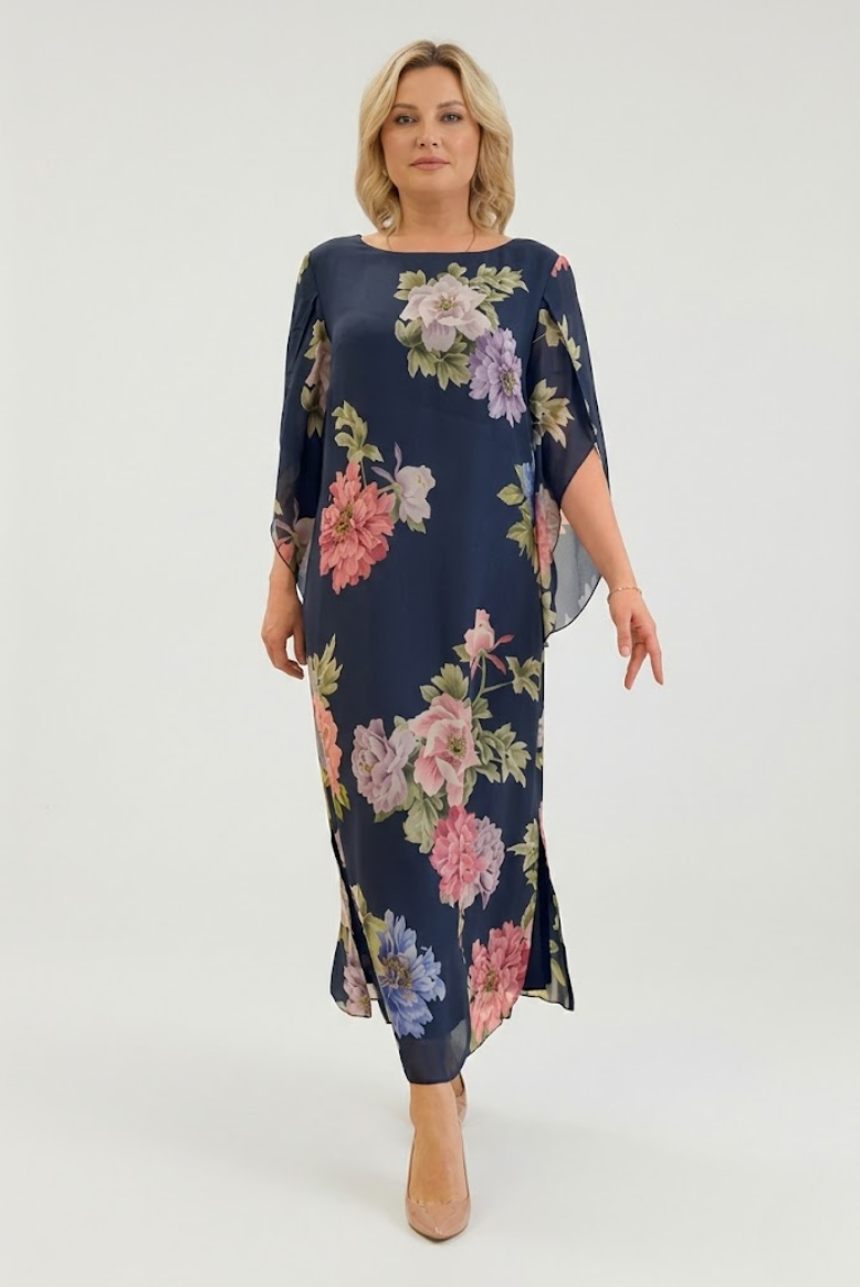 Elegant Flowy Floral Maxi Dress