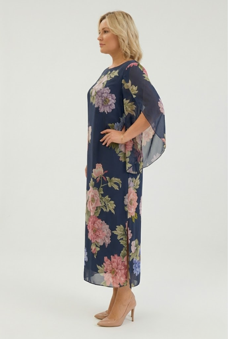 Elegant Flowy Floral Maxi Dress