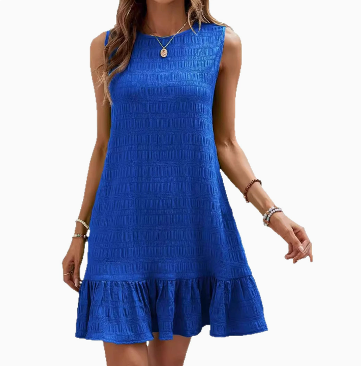 Lightweight Summer Dress with Elegant Ruffles