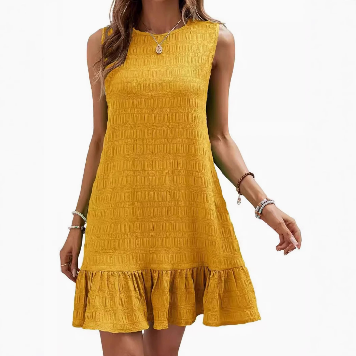 Lightweight Summer Dress with Elegant Ruffles