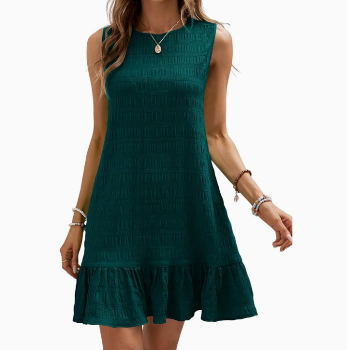 Lightweight Summer Dress with Elegant Ruffles