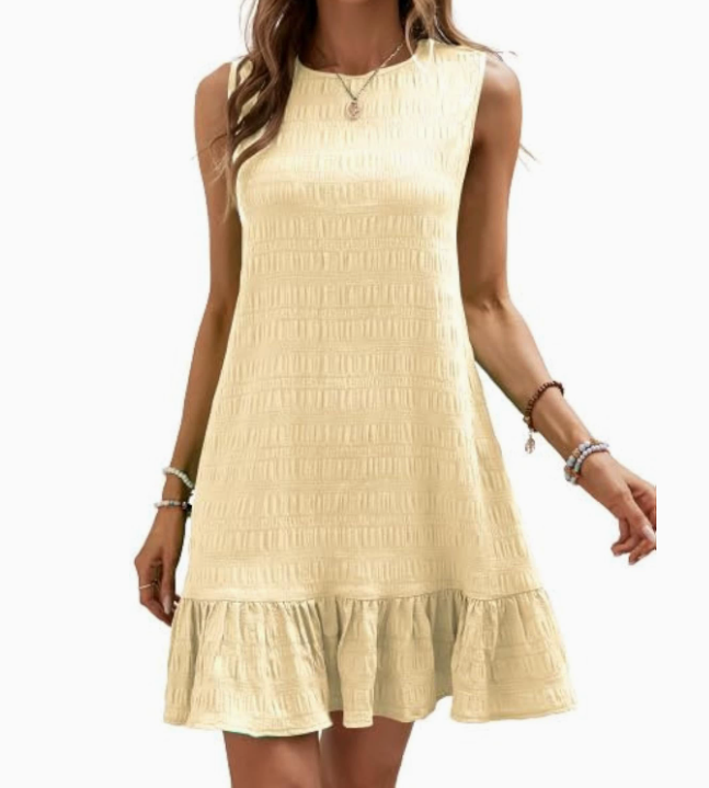 Lightweight Summer Dress with Elegant Ruffles