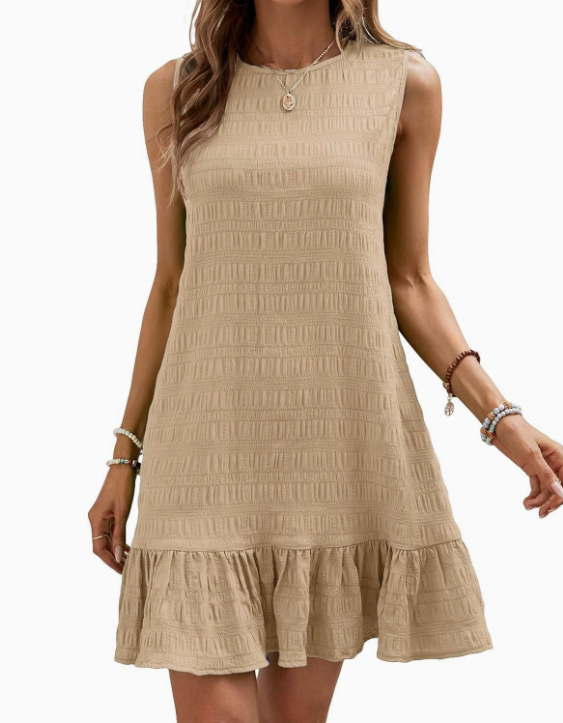Lightweight Summer Dress with Elegant Ruffles