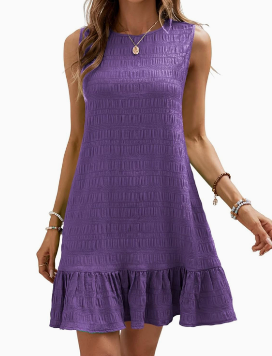 Lightweight Summer Dress with Elegant Ruffles