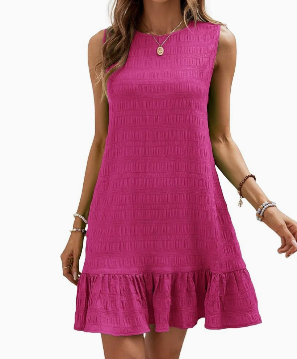 Lightweight Summer Dress with Elegant Ruffles