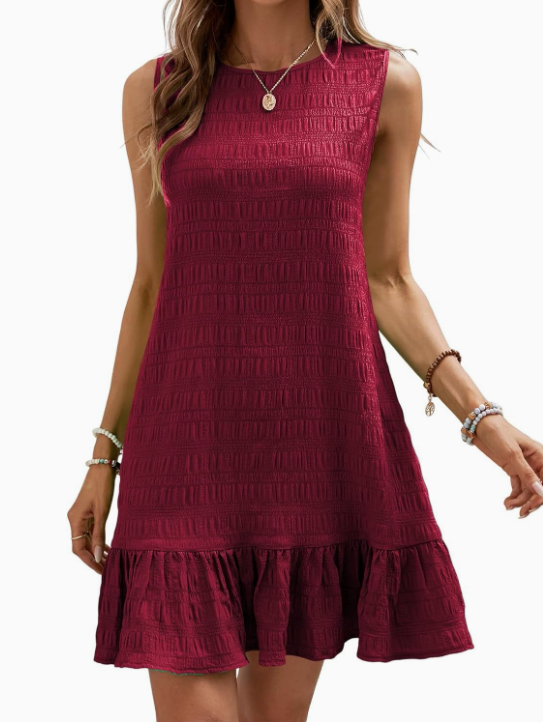 Lightweight Summer Dress with Elegant Ruffles