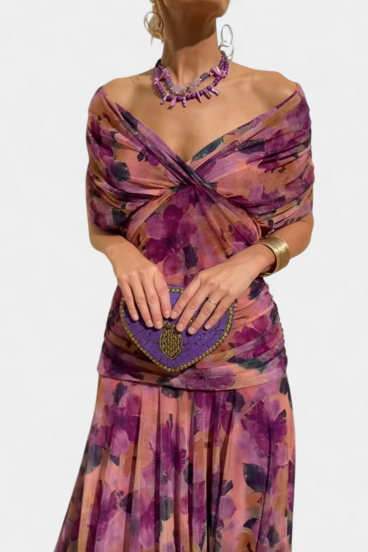 Floral Dress with Airy Grace