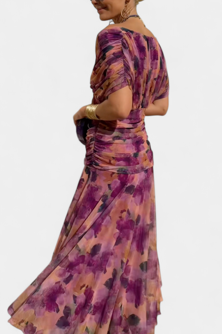 Floral Dress with Airy Grace