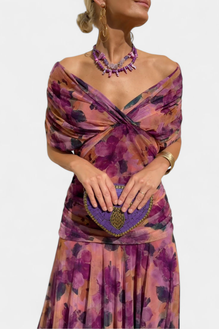 Floral Dress with Airy Grace