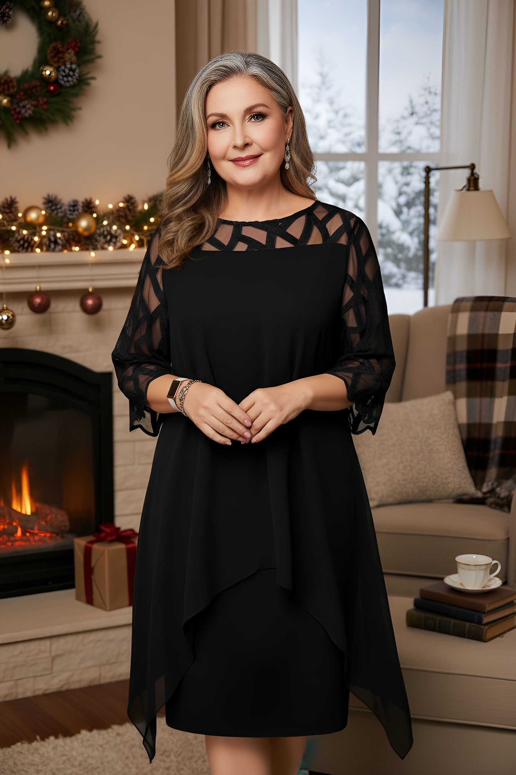 Elegant Lace Dress Everyday Comfort