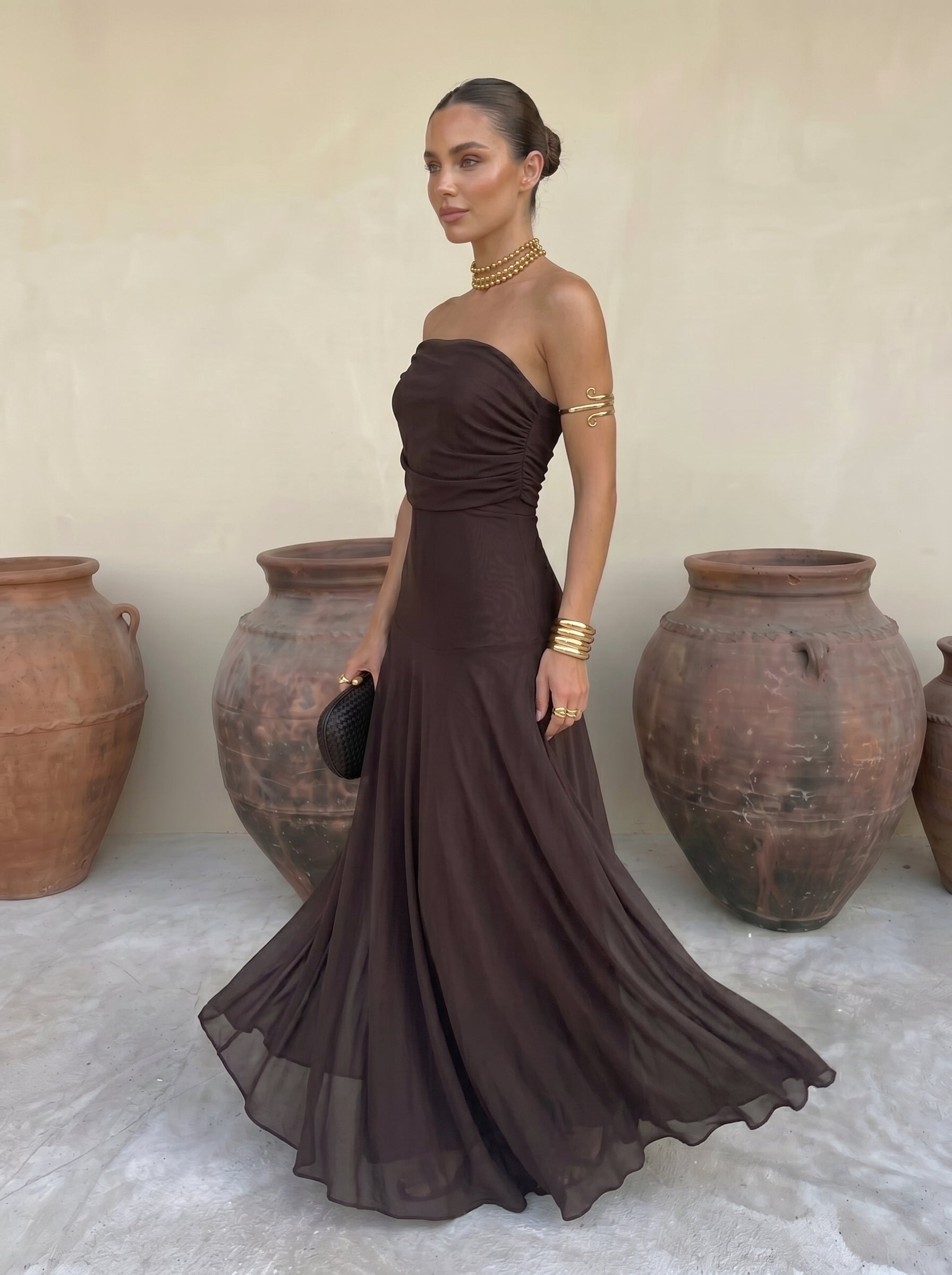 Elegant Silk Tulle Dress