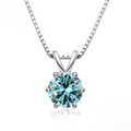 Elegant Moissanite Solitaire Necklace