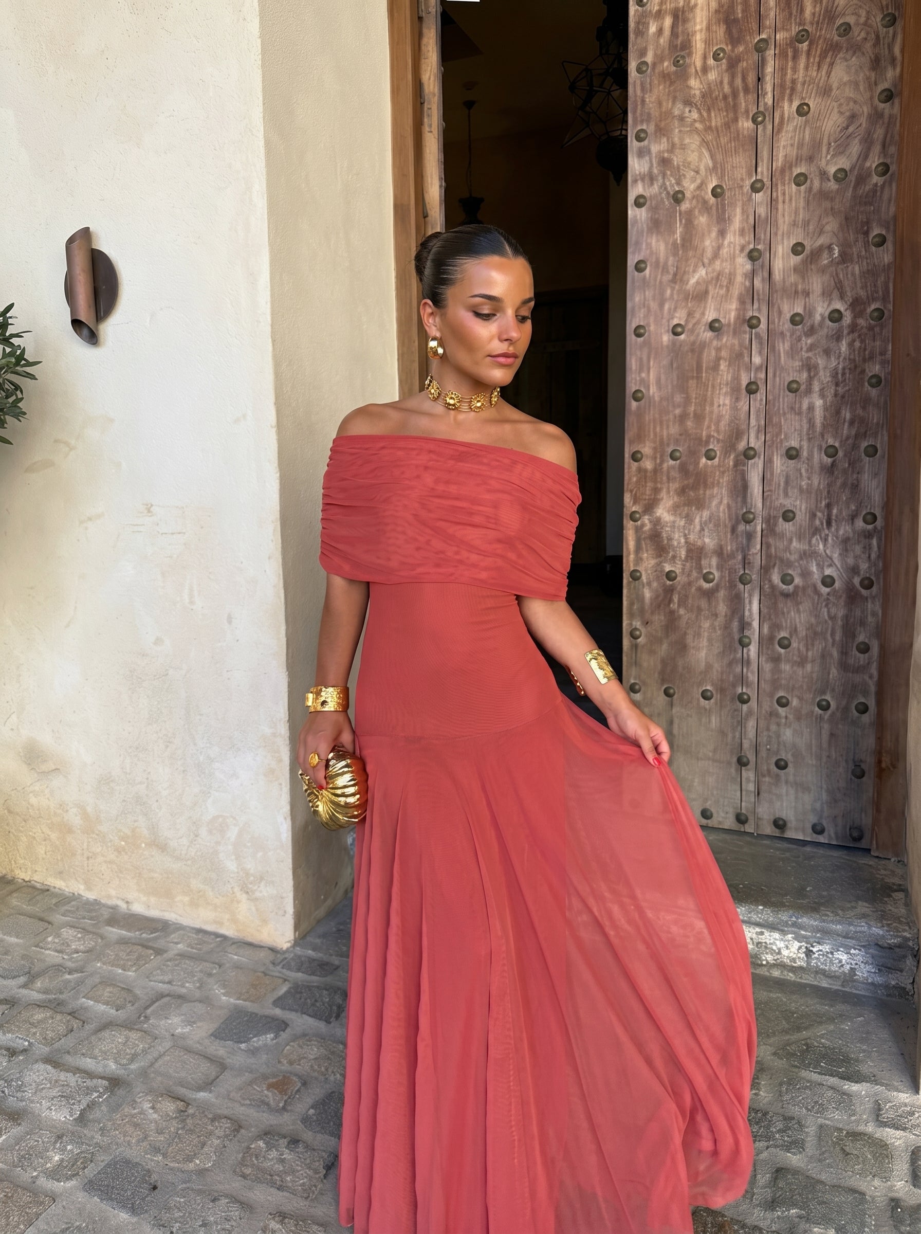 Elegant Silk Tulle Dress