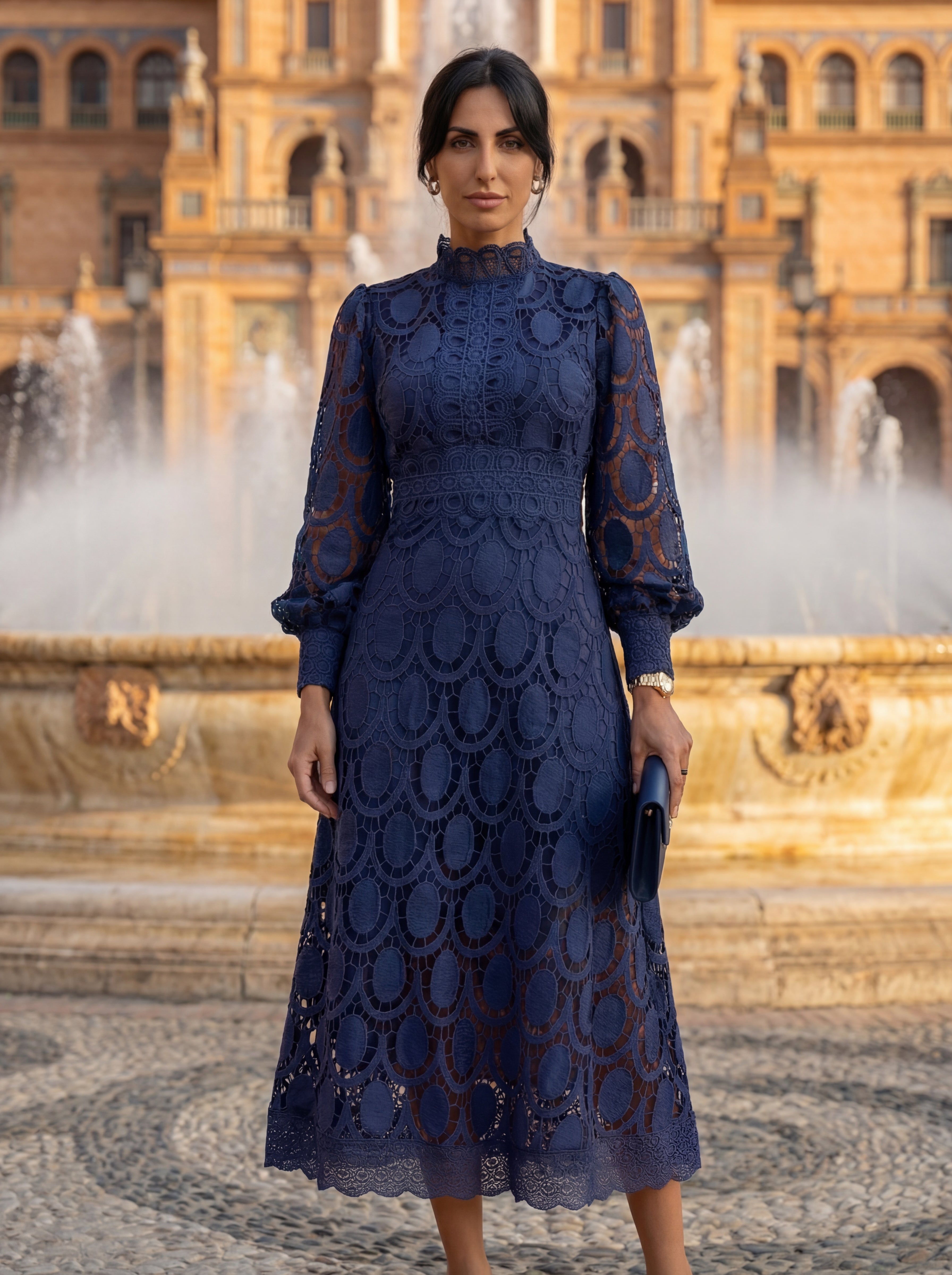 Romantic Silk Dress Modern Refinement