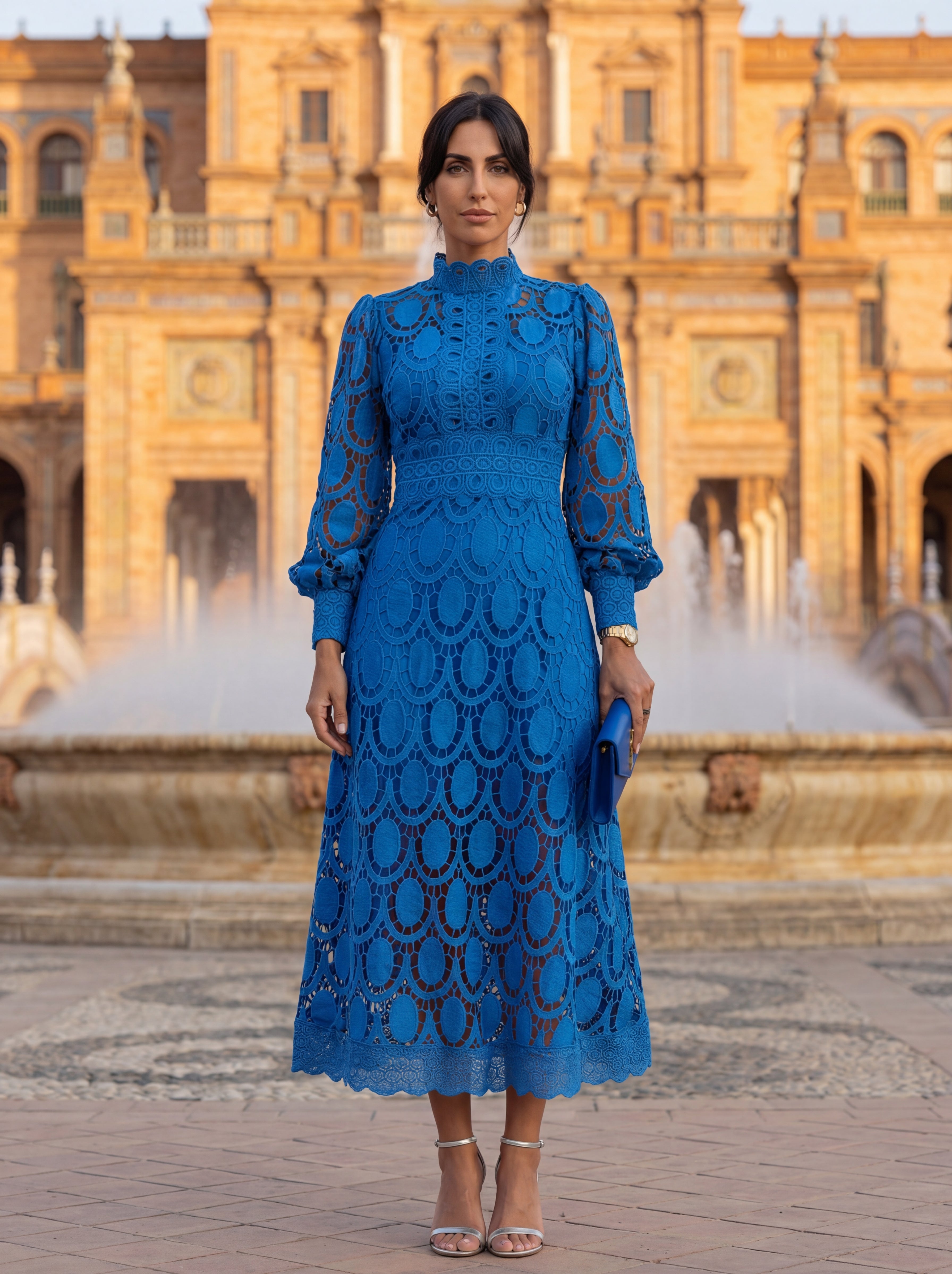 Romantic Silk Dress Modern Refinement