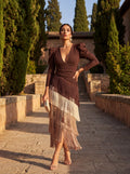 Flared Dress with Elegant Fringe