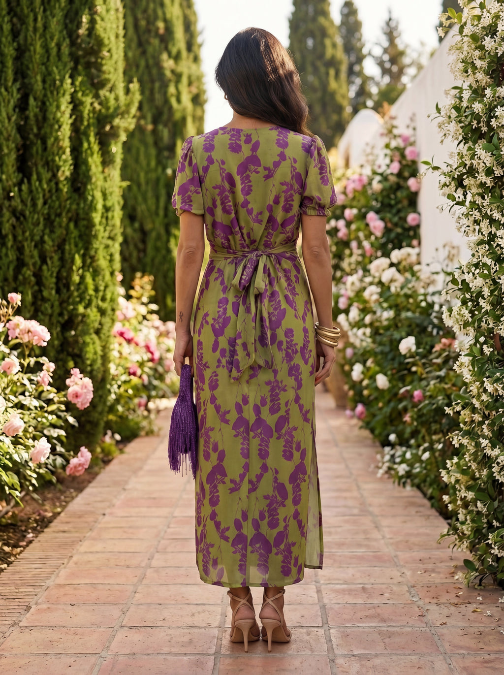 Elegant Silk Fabric Dress