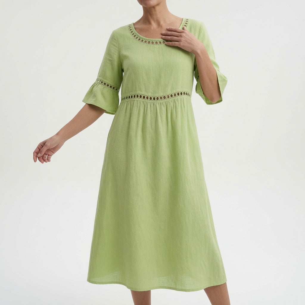 Flowy Midi Dress Summer Elegance