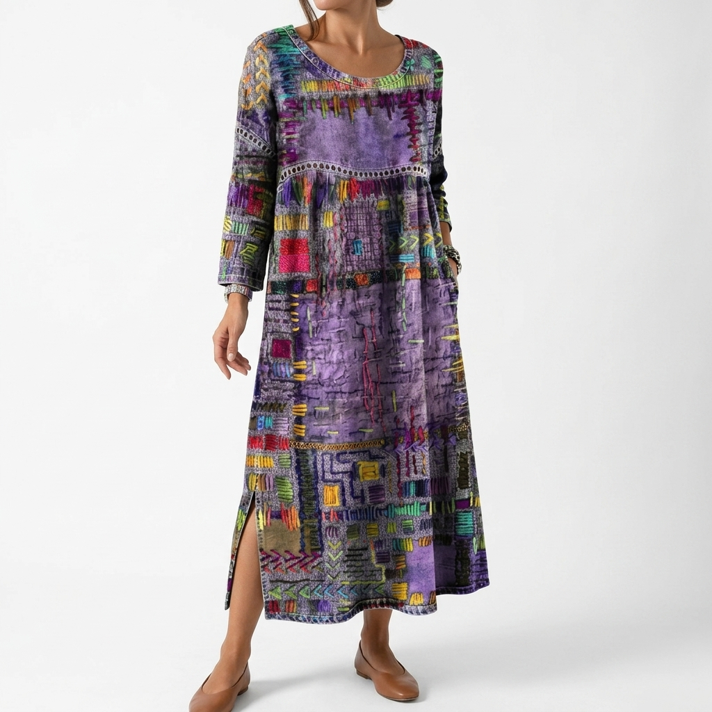 Artistic Bohemian Flowy Dress