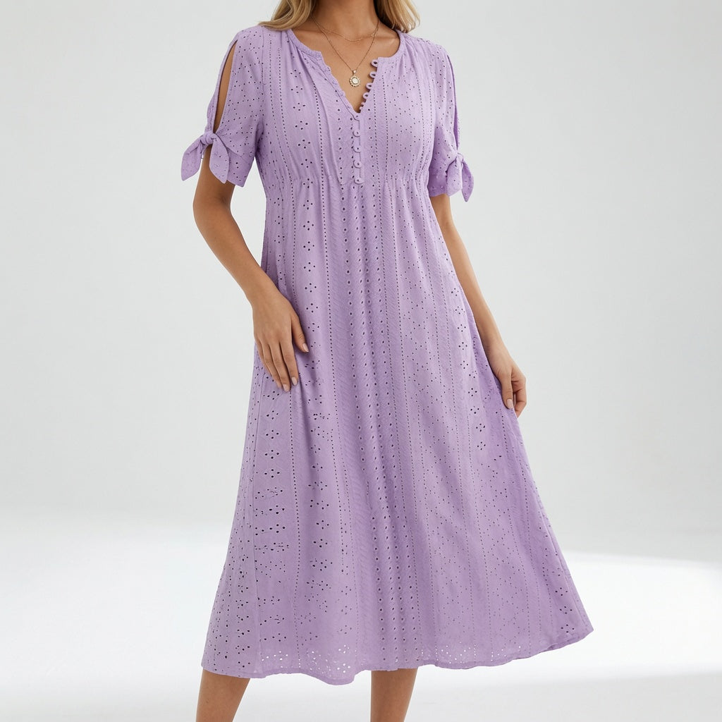 Embroidered Bohemian Dress Summer Elegance