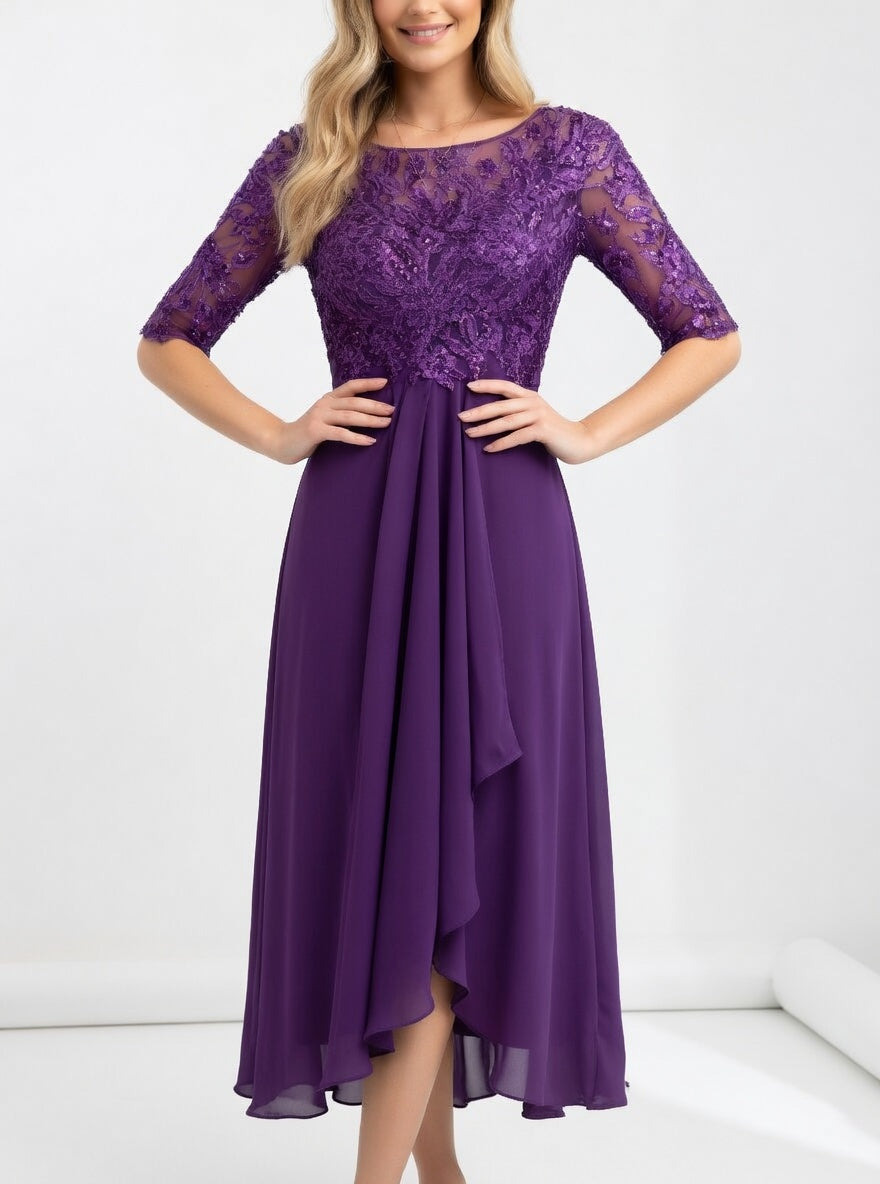 Lace Midi Dress Timeless Elegance