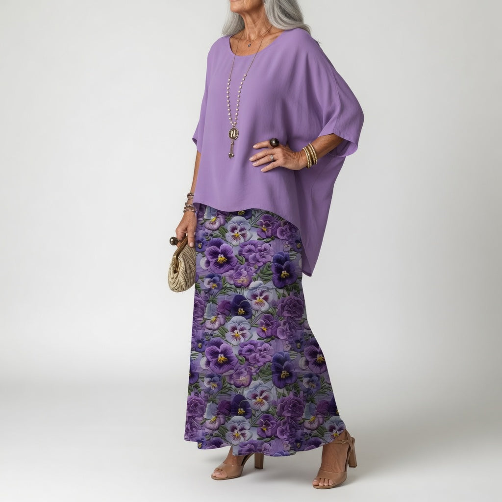 Flowy Bohemian Ruffle Maxi Dress