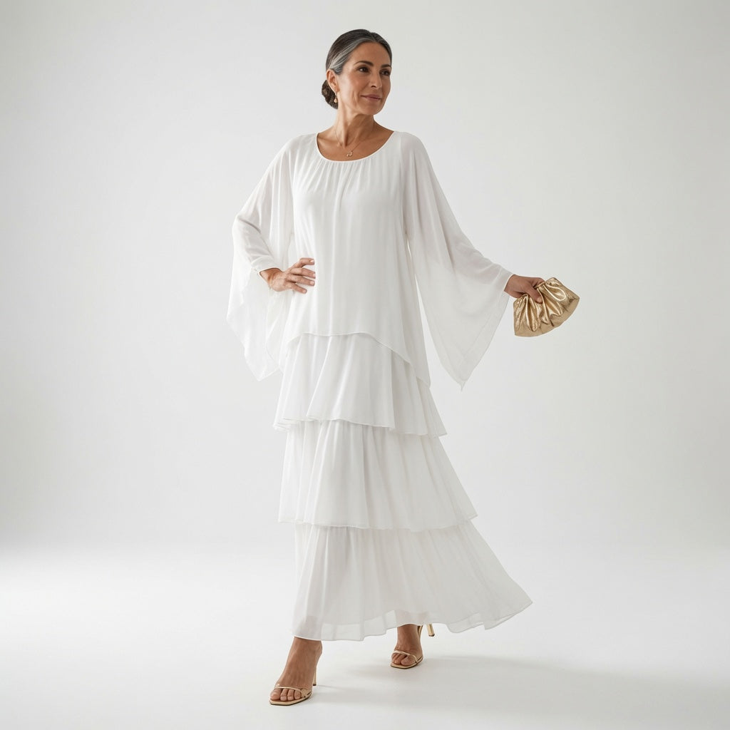 Bohemian Ruffle Dress Timeless Elegance