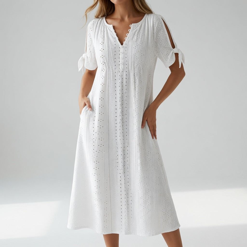 Embroidered Bohemian Dress Summer Elegance