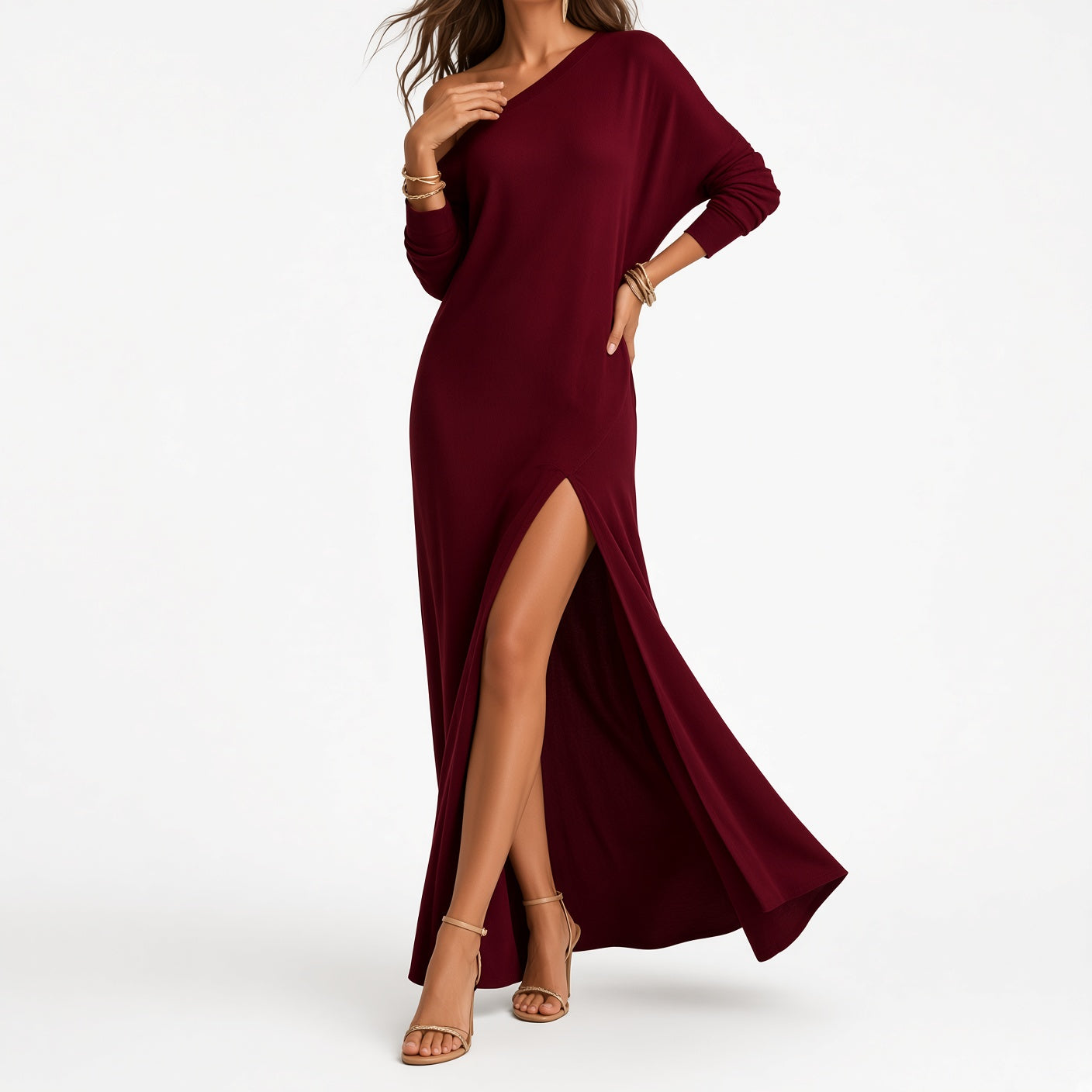 Flowy Maxi Dress Airy Elegance - White