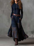 Soft Modern Vintage Maxi Dress