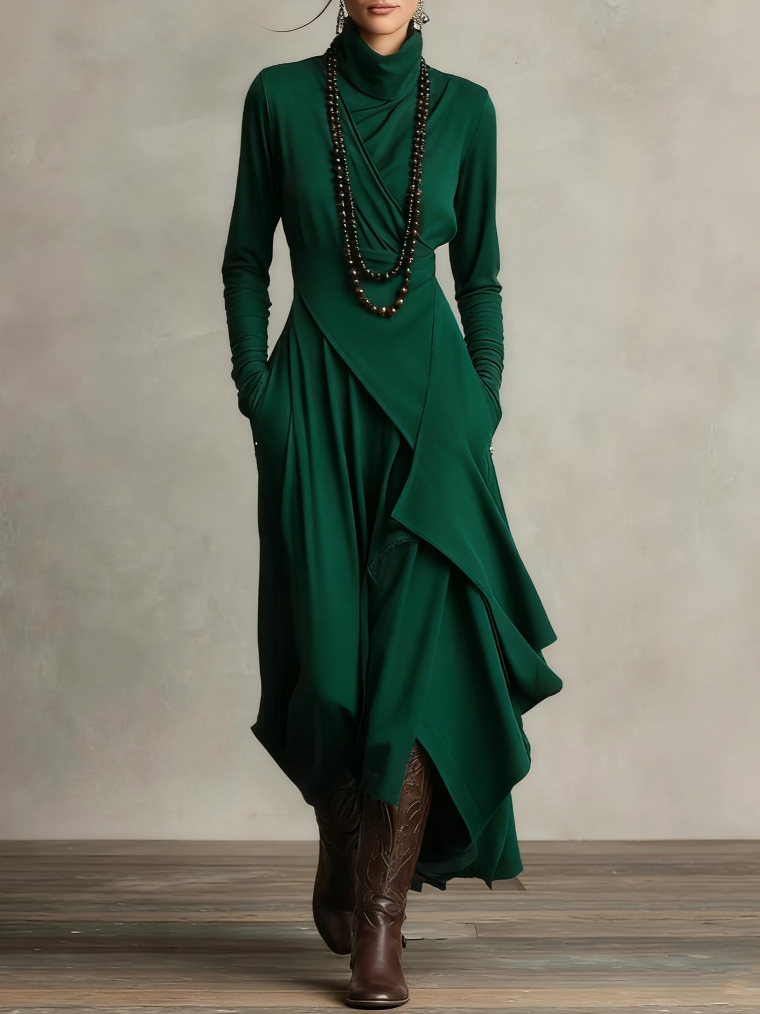 Refined Bohemian Flowy Maxi Dress
