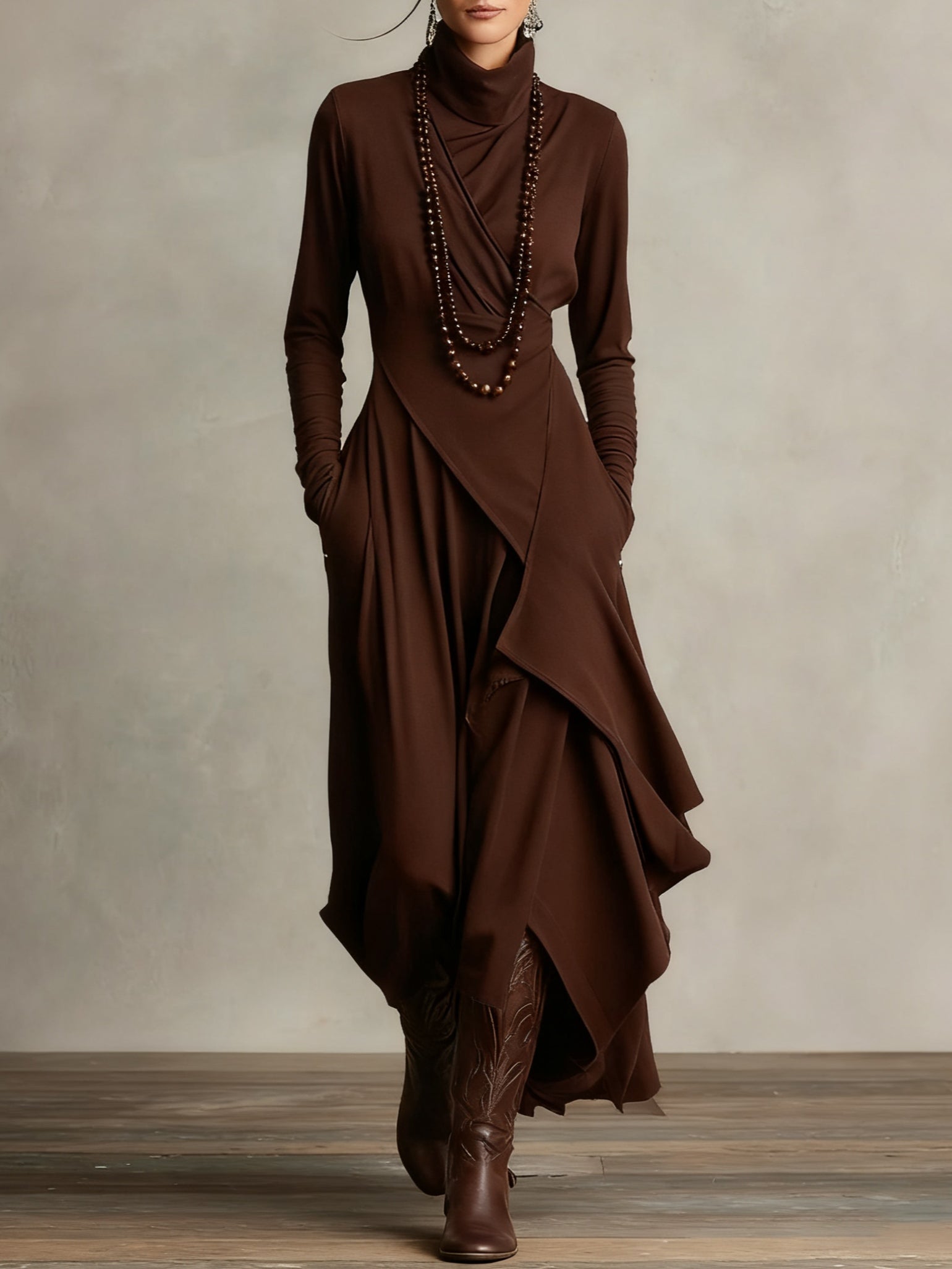 Refined Bohemian Flowy Maxi Dress