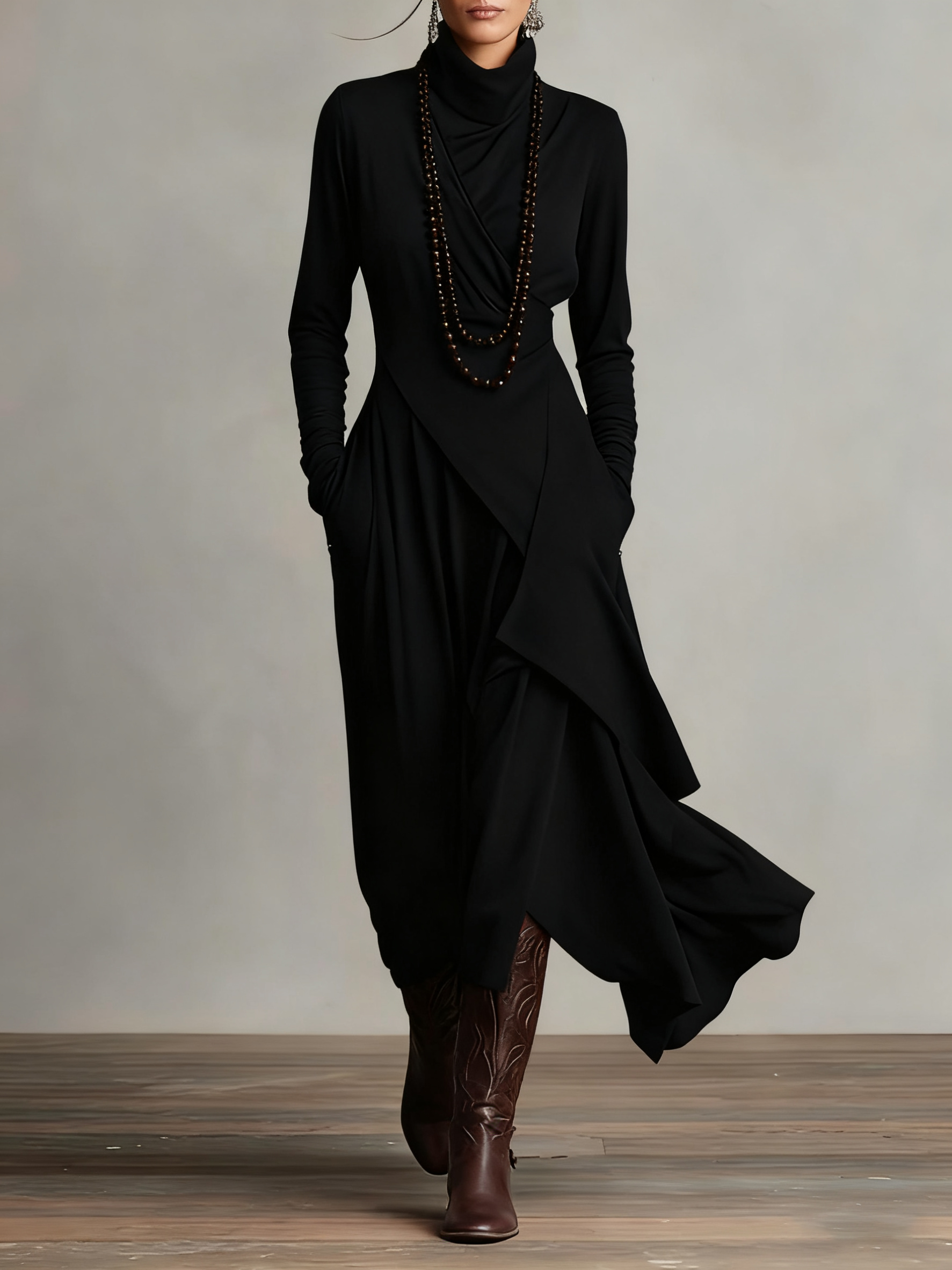 Refined Bohemian Flowy Maxi Dress