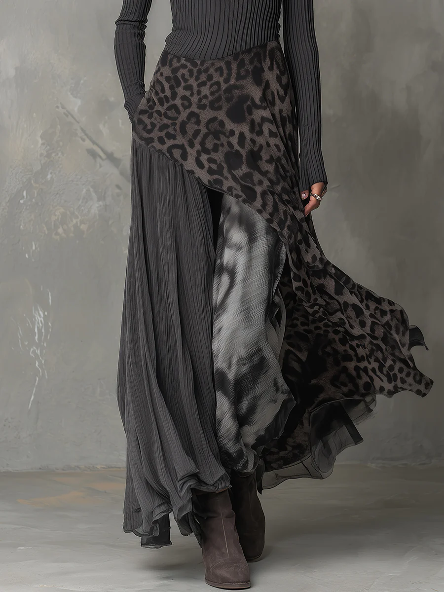 Flowy Dress with Bold Style