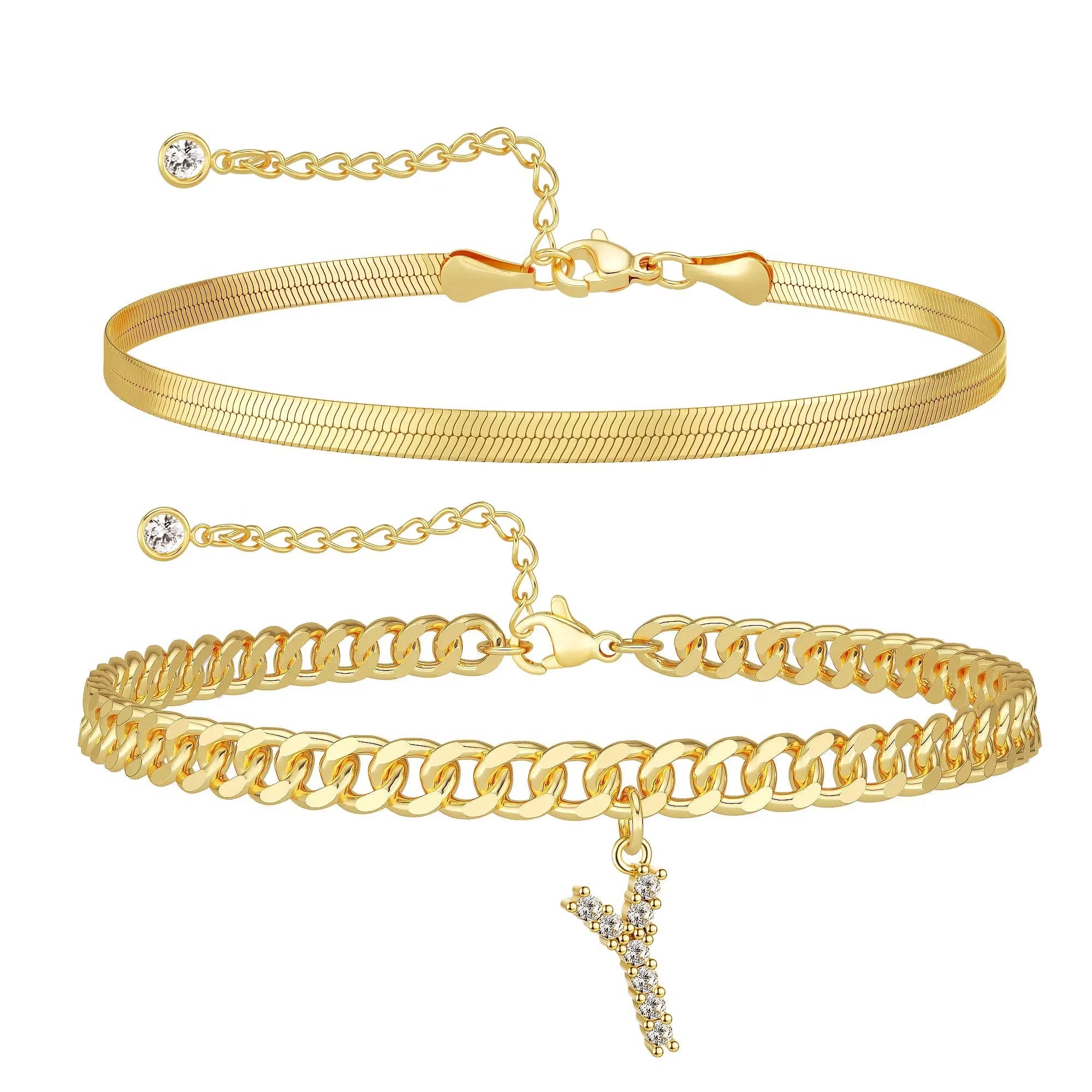 Personalized Initial Anklet