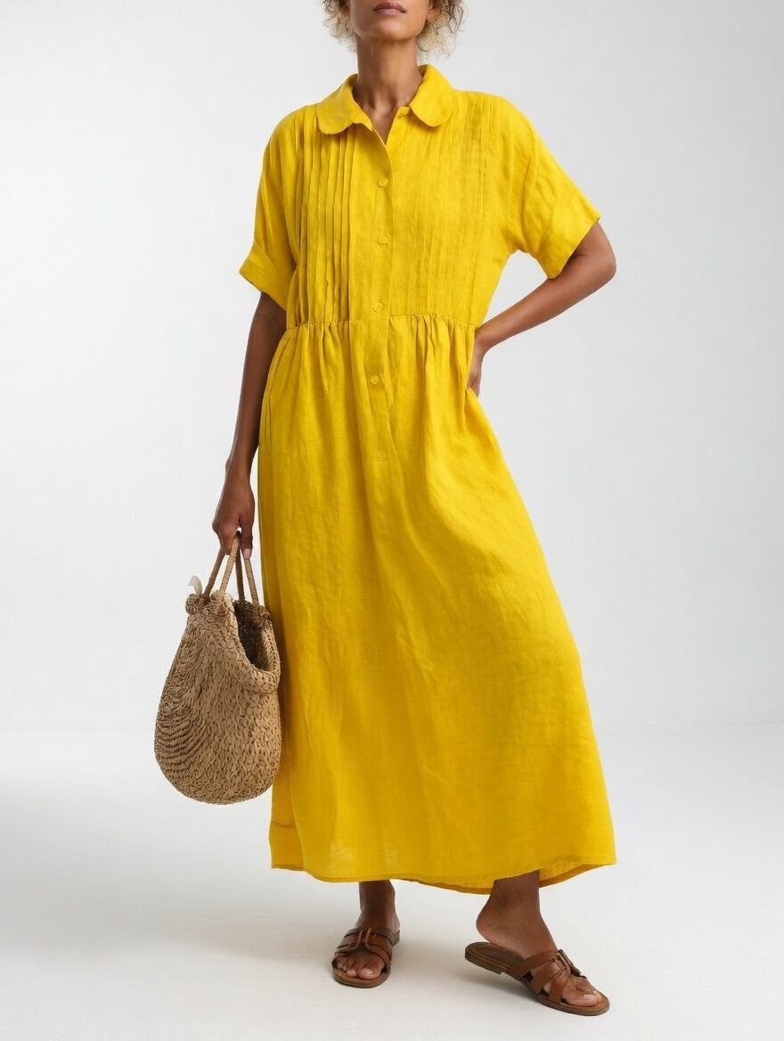 Flowy Summer Shirt Dress - Style 3