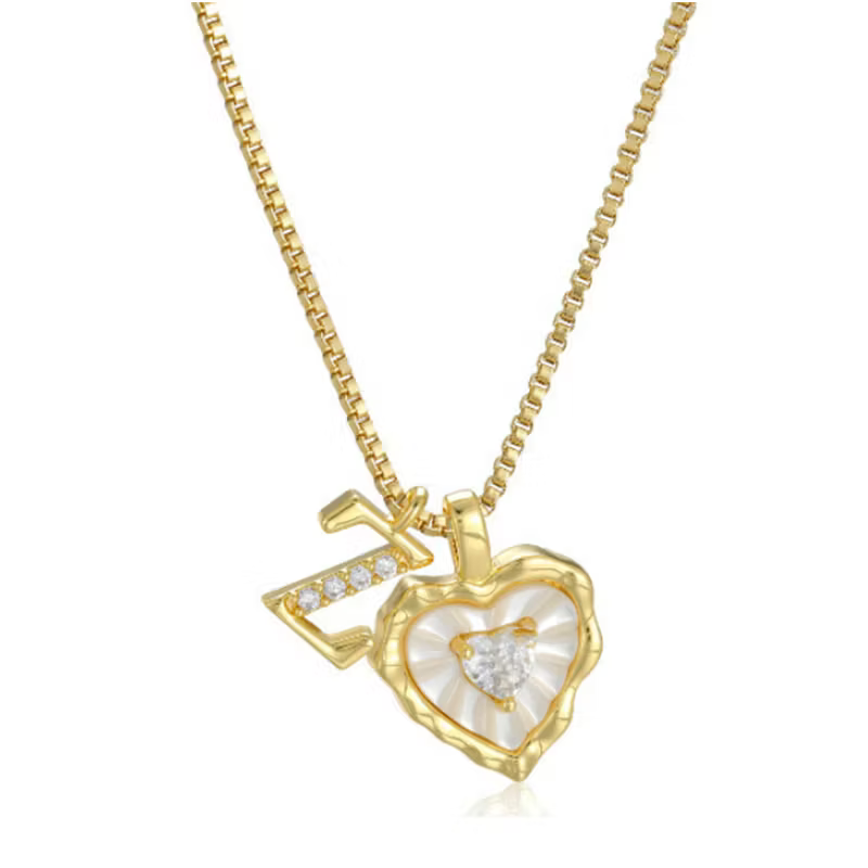 Personalized Initial Heart Necklace