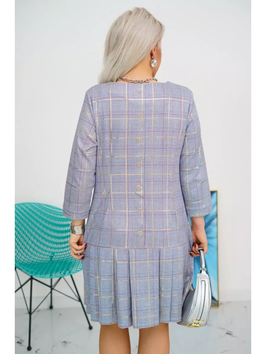 Elegant Checked Dress