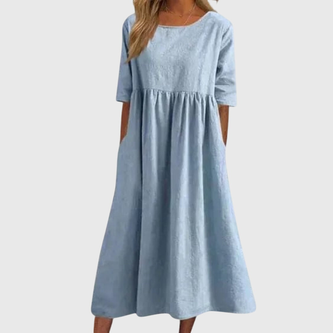 Flowy Short Sleeve Dress for Every Occasion