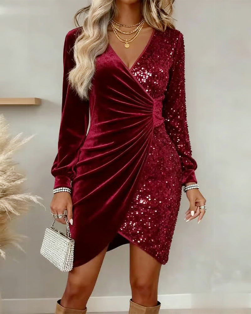 Sparkling Dress for Winter Evenings