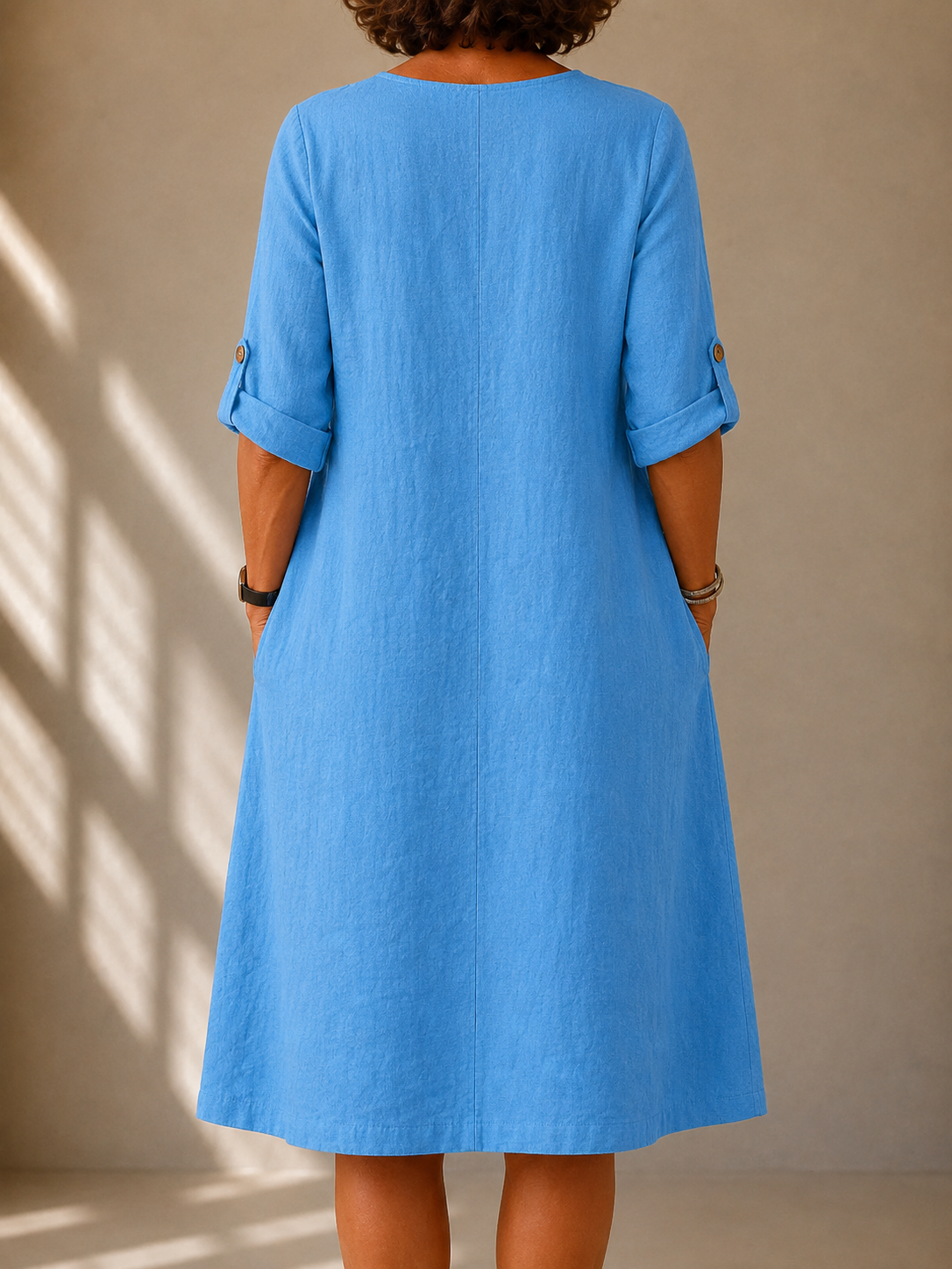 Casual V Neck Dress