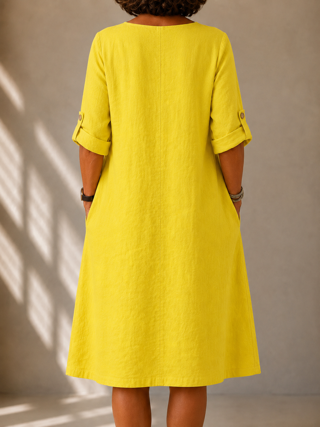 Flowy V Neck Dress