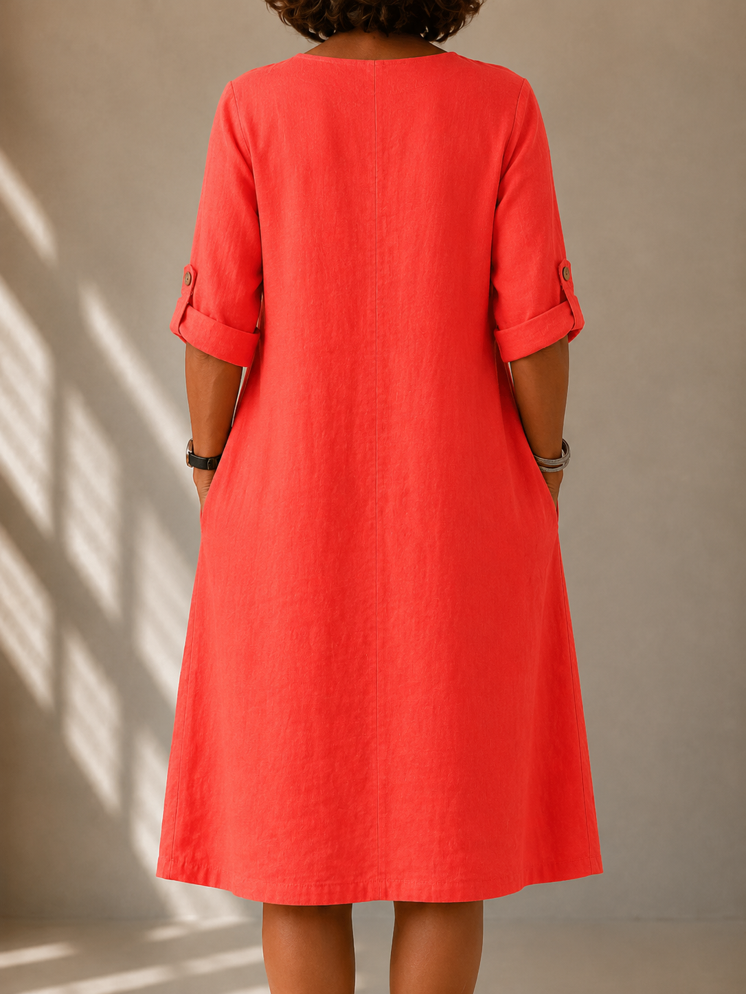 Straight Cut Flowy Dress