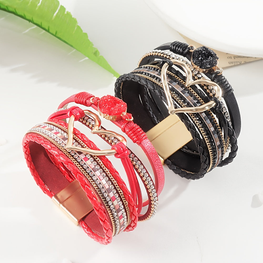 Boho Multistrand Leather Bracelet