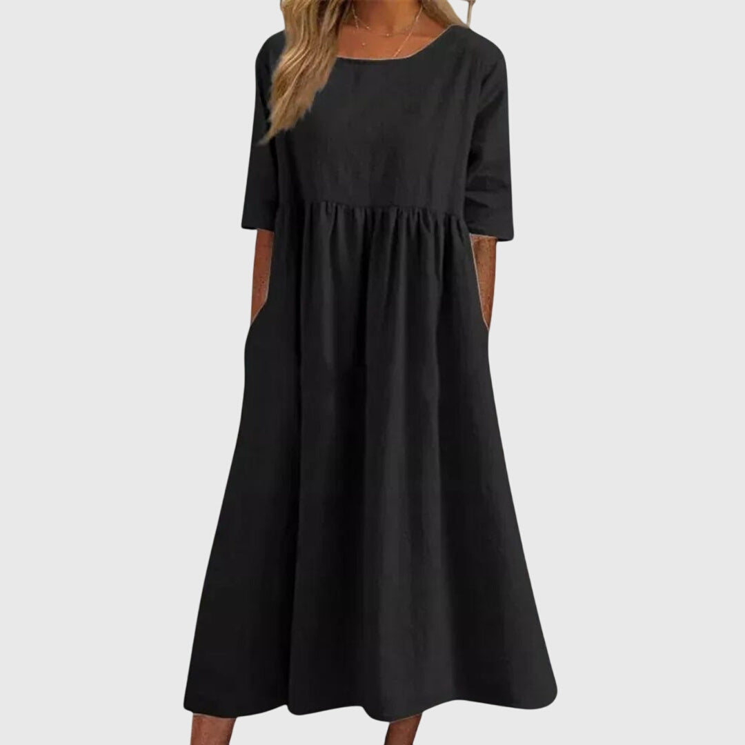 Flowy Short Sleeve Dress for Every Occasion