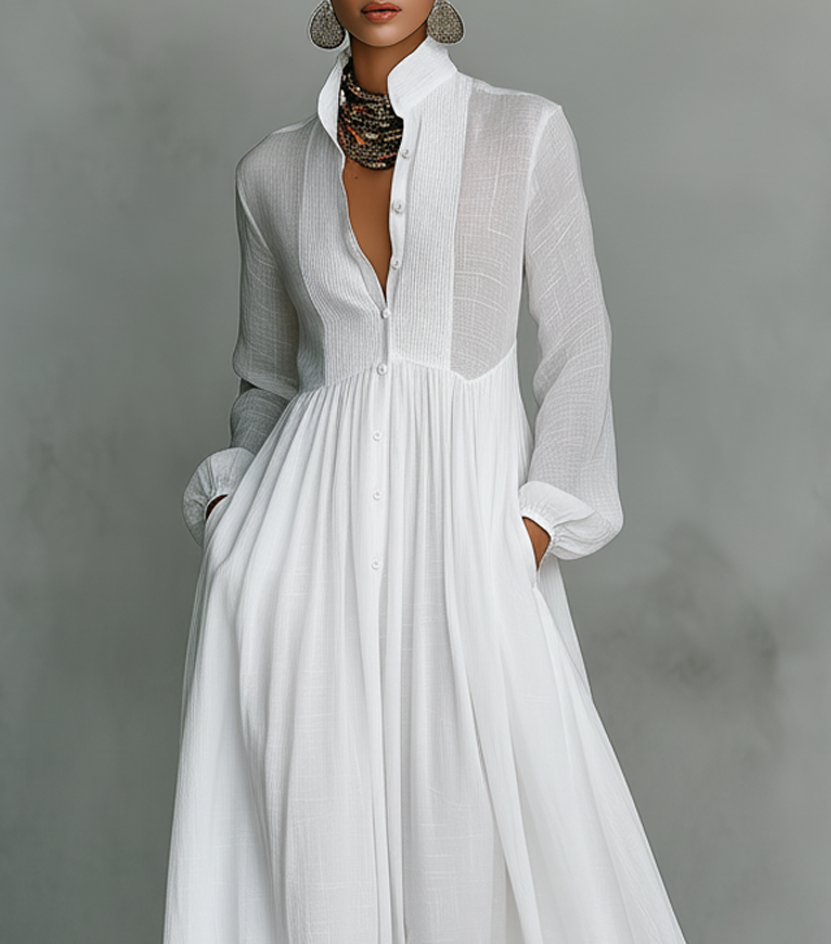 Refined Minimalist Maxi Dress