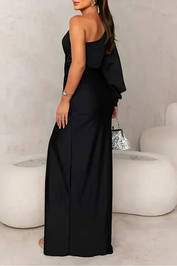 One Shoulder Evening Dress