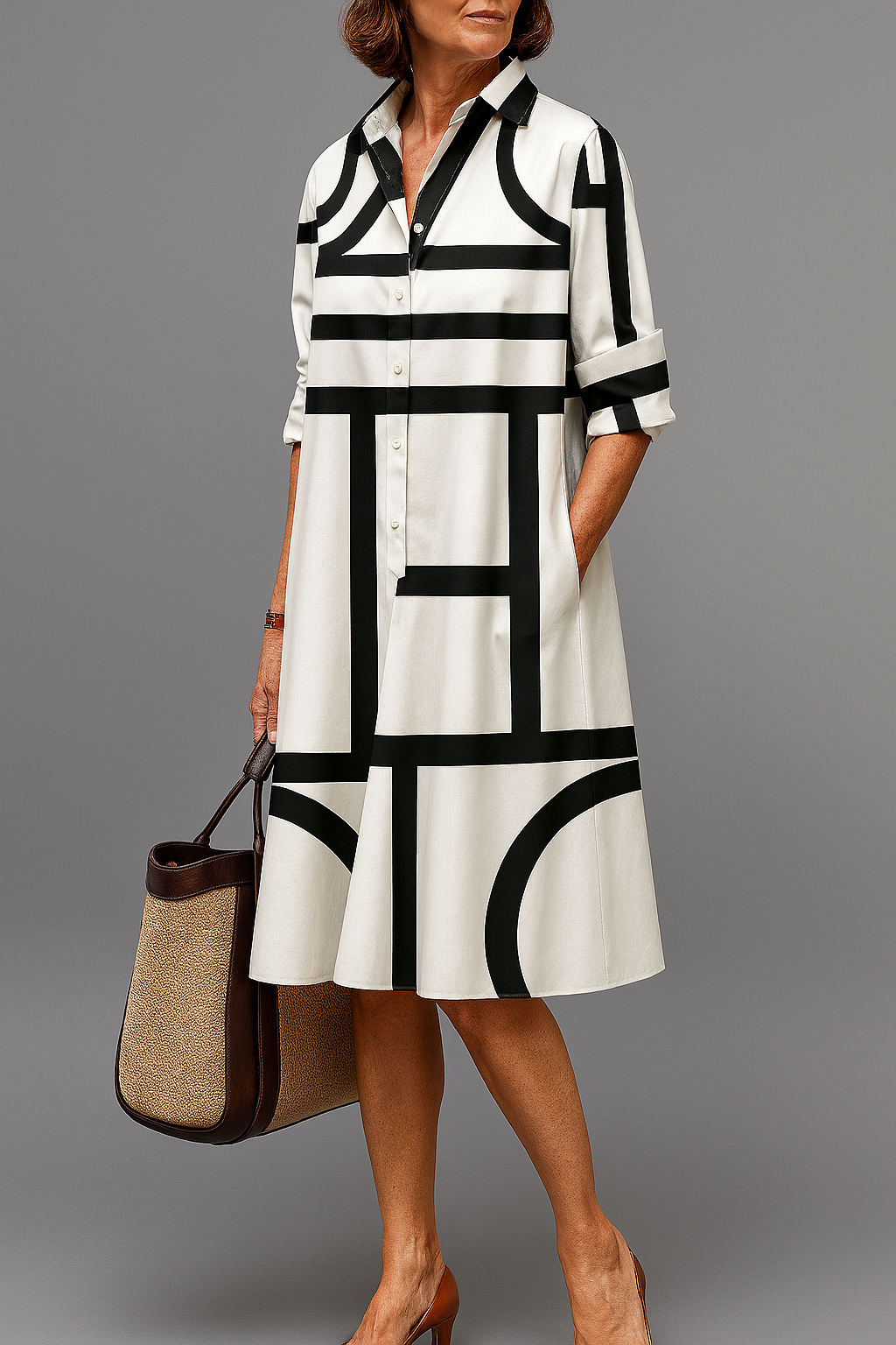 Elegant Midi Dress - Annette