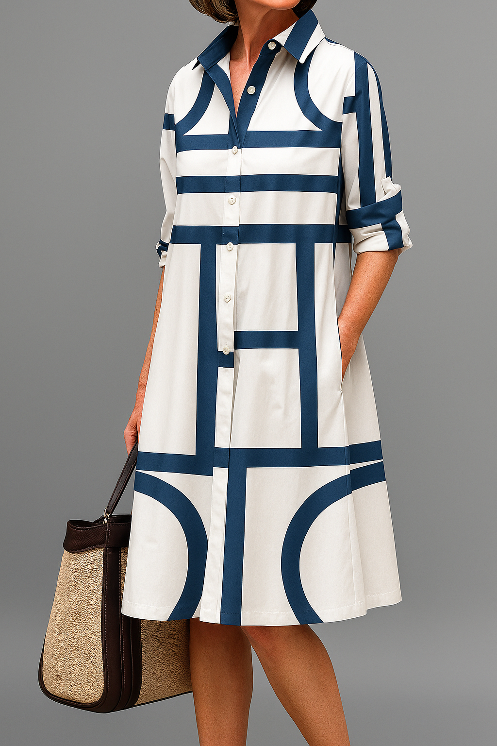 Elegant Midi Dress - Sienna